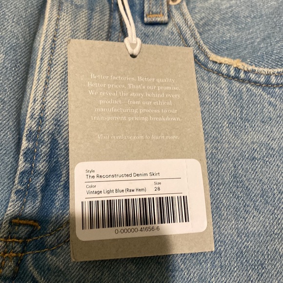 NWT Everlane denim skirt - Picture 2 of 5